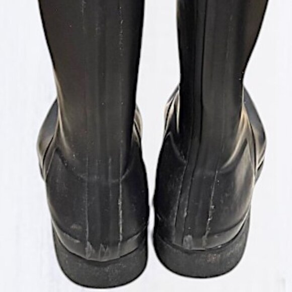 Hunter Black Tall Packable Original Tour Boots Size 7 - Picture 7 of 12